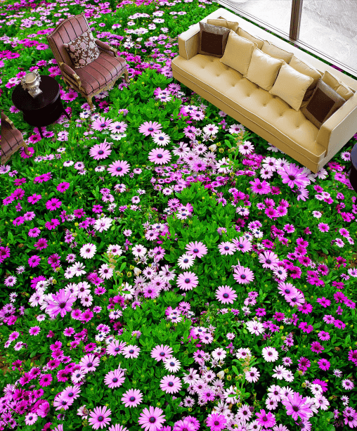 3D Small Flowers 324 Floor Mural Wallpaper AJ Wallpaper 2