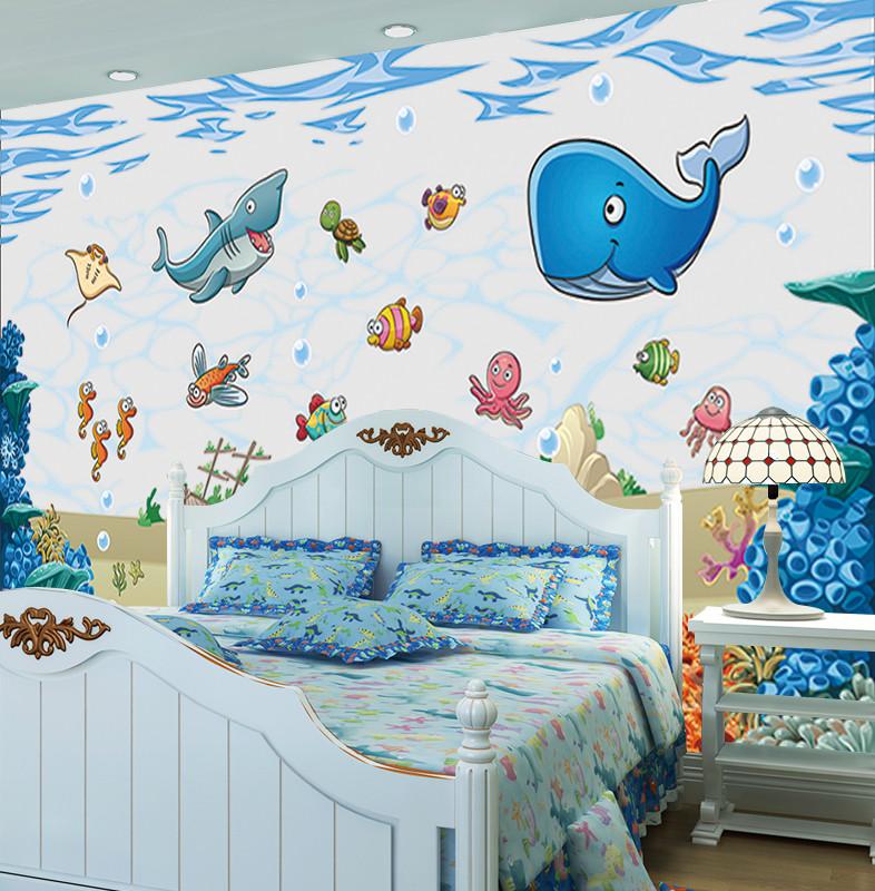 3D Swimming Seabed Whale 56 Wallpaper AJ Wallpaper