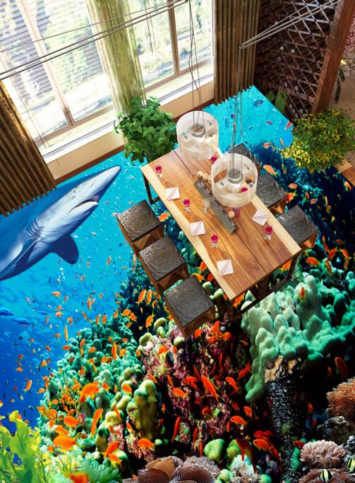 3D Colorful Marine Floor Mural Wallpaper AJ Wallpaper 2