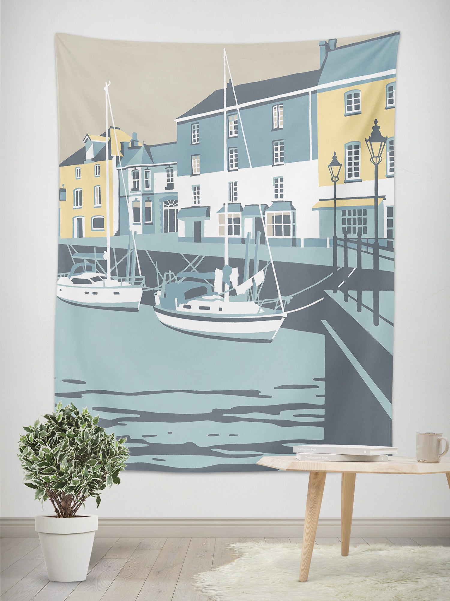 3D Blue House 5355 Steve Read Tapestry Hanging Cloth Hang