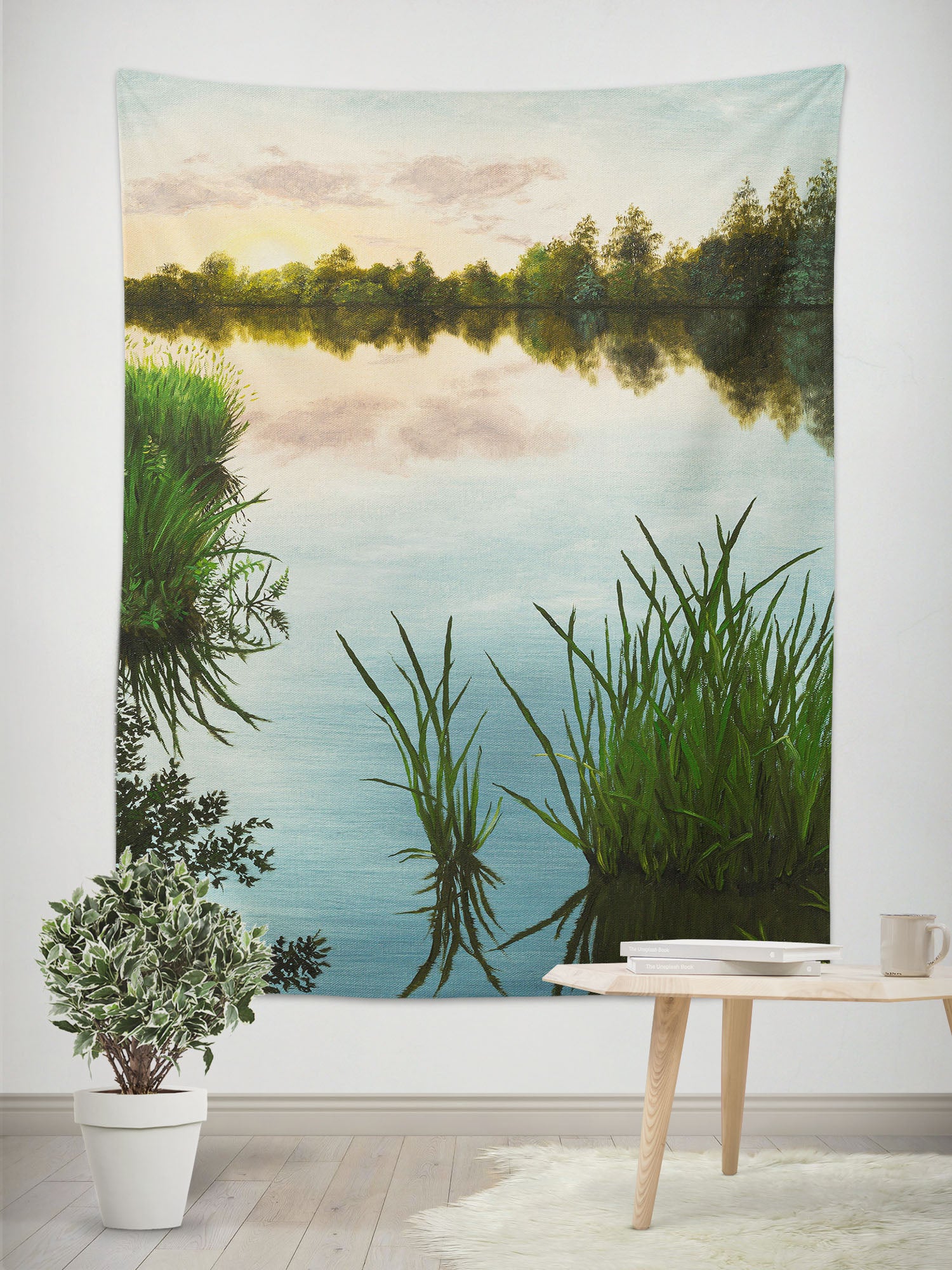 3D Lake Grass 5296 Marina Zotova Tapestry Hanging Cloth Hang