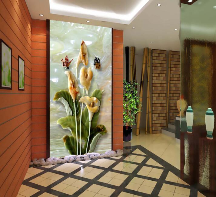 Jade Flowers Wallpaper AJ Wallpaper 2