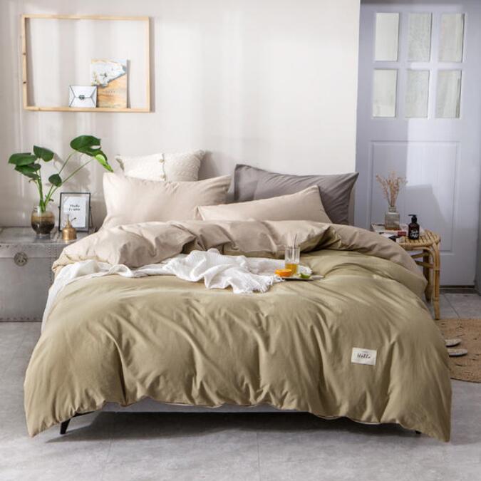 3D Light Brown 4096 Bed Pillowcases Quilt