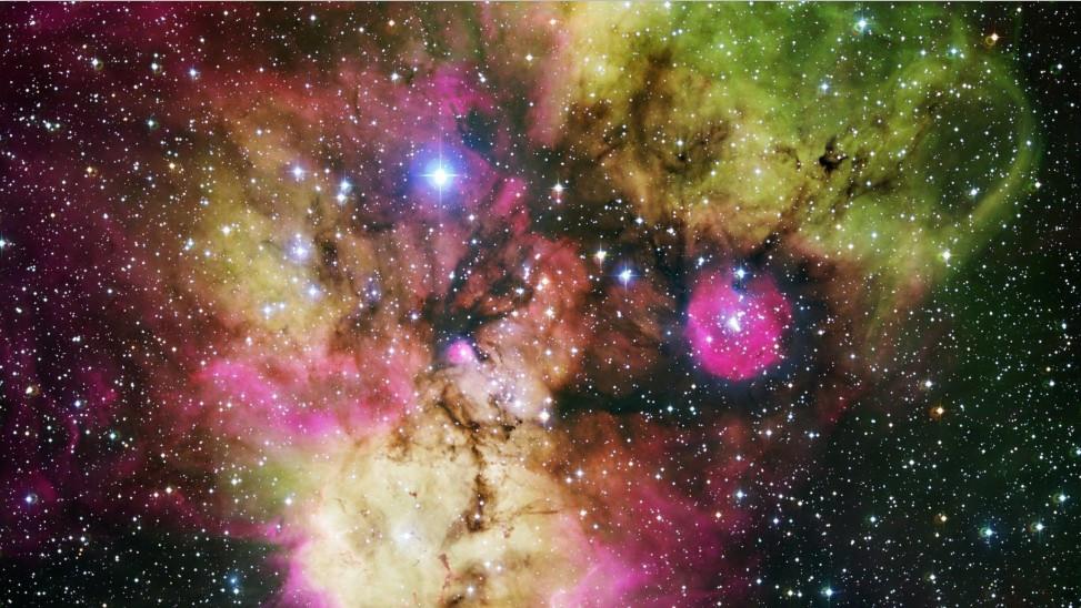 Colorful Stars Sky Wallpaper AJ Wallpaper