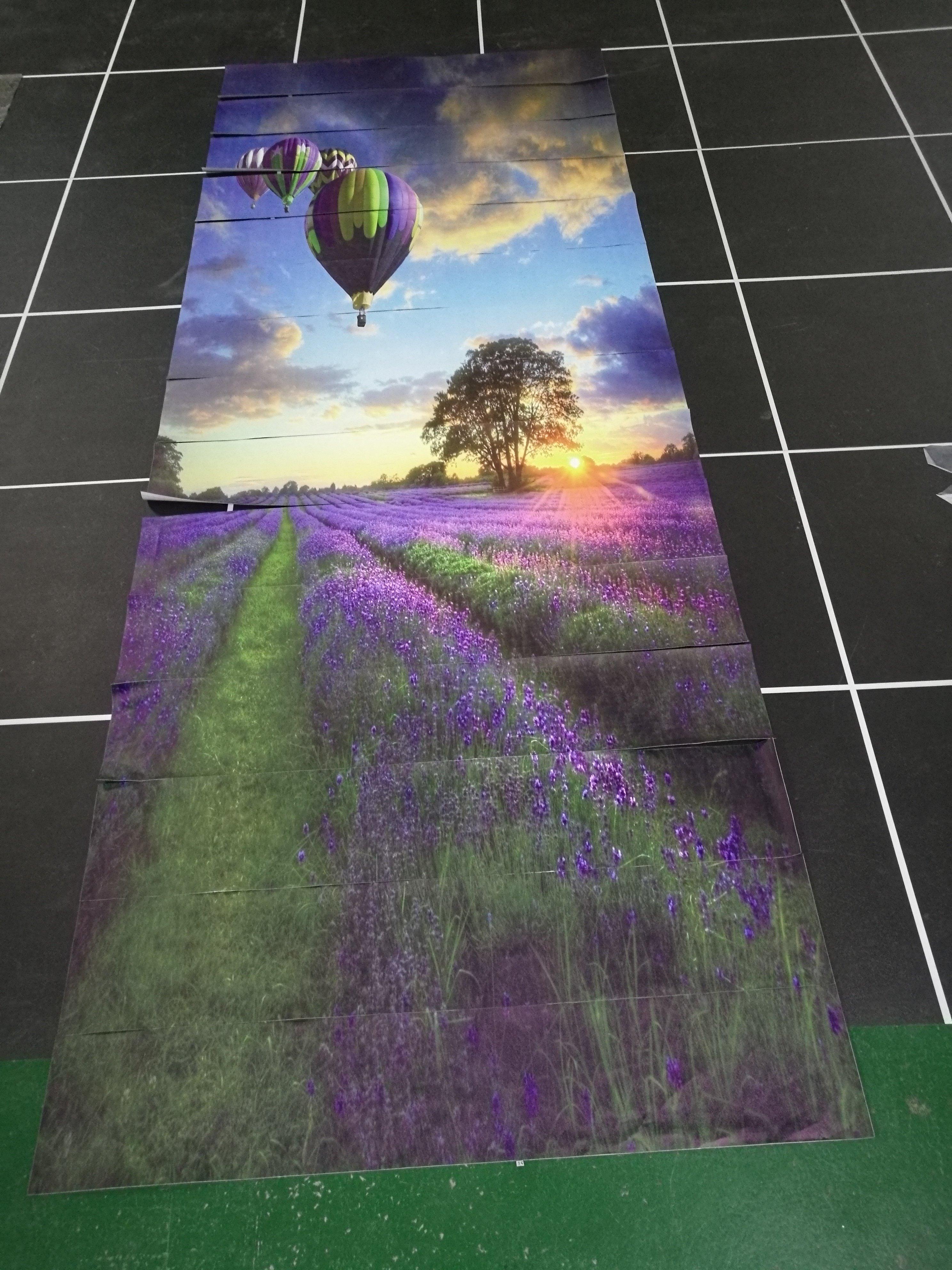 3D Flowers Field 117 Stair Risers Wallpaper AJ Wallpaper