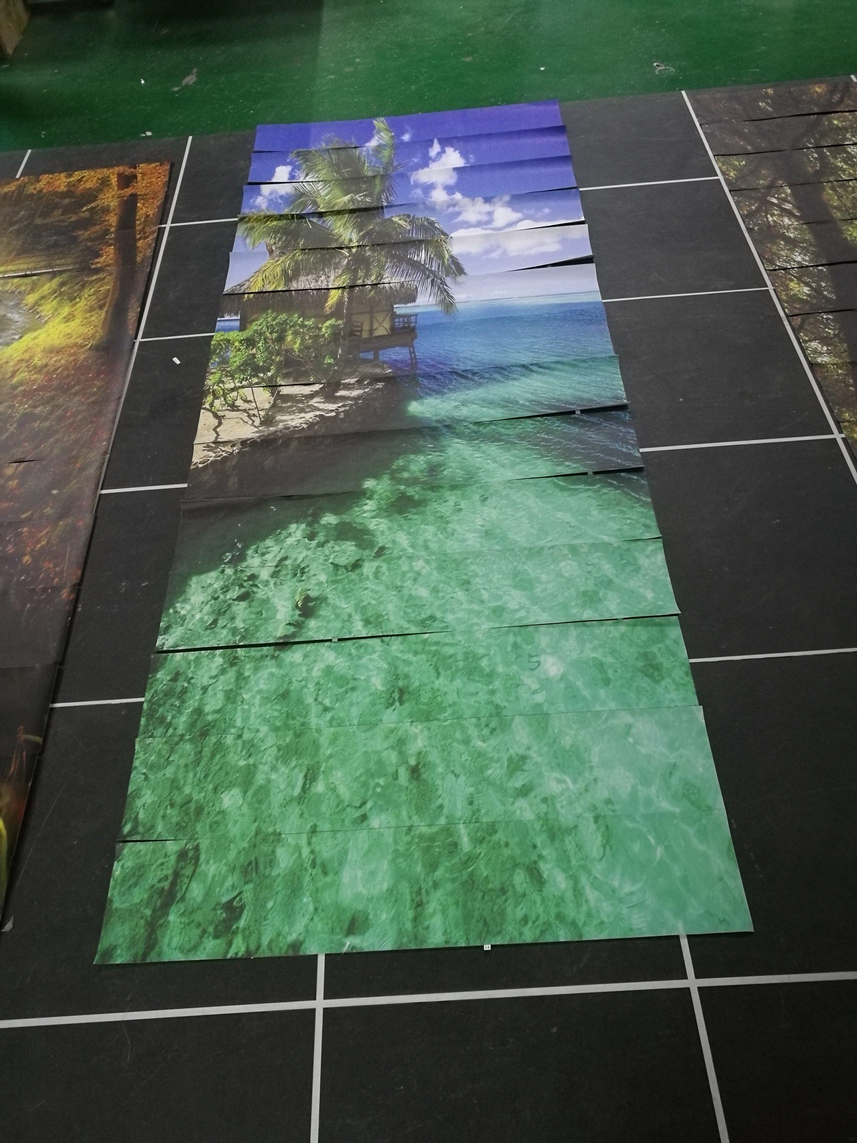 3D Seaside Pavilion 1476 Stair Risers Wallpaper AJ Wallpaper