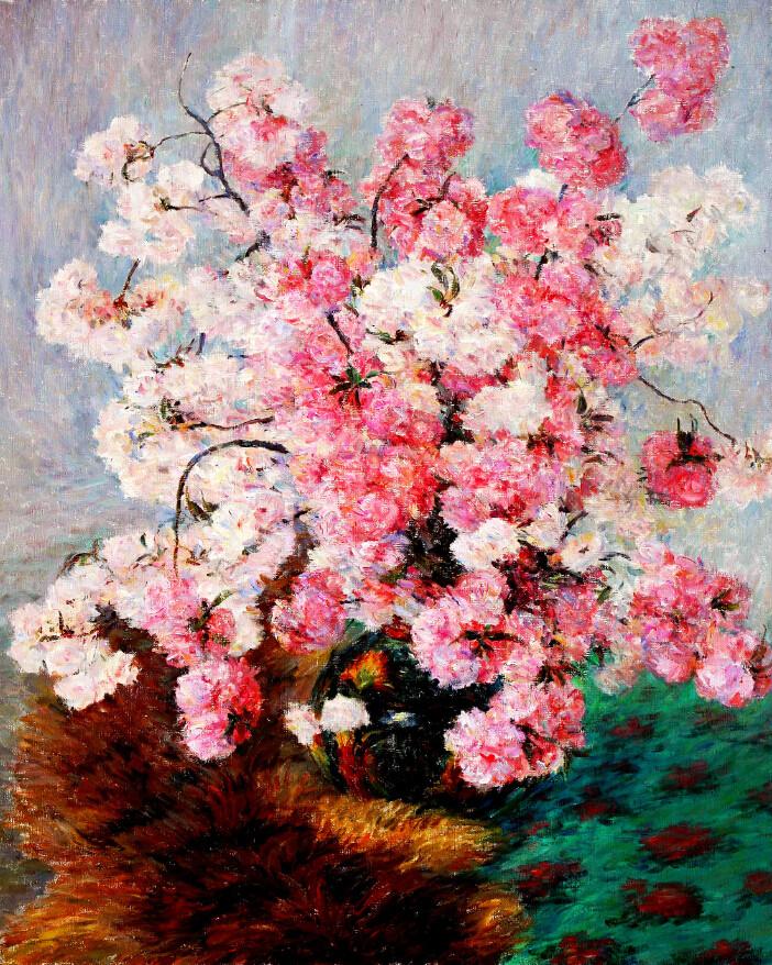 Pink Flowers Painting Wallpaper AJ Wallpaper 2