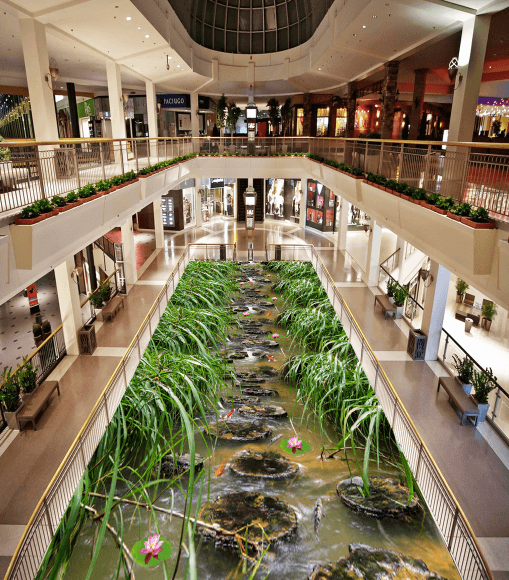 3D Grass Creek 326 Floor Mural Wallpaper AJ Wallpaper 2