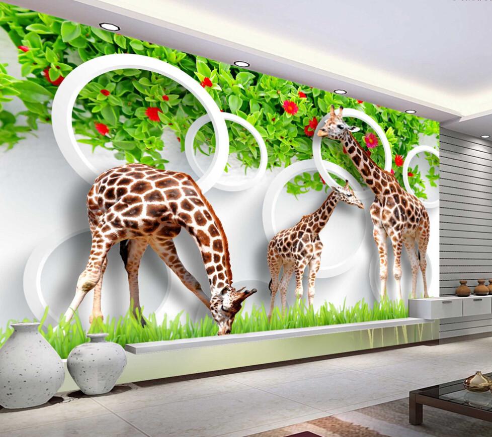 Three Giraffes Wallpaper AJ Wallpaper 2