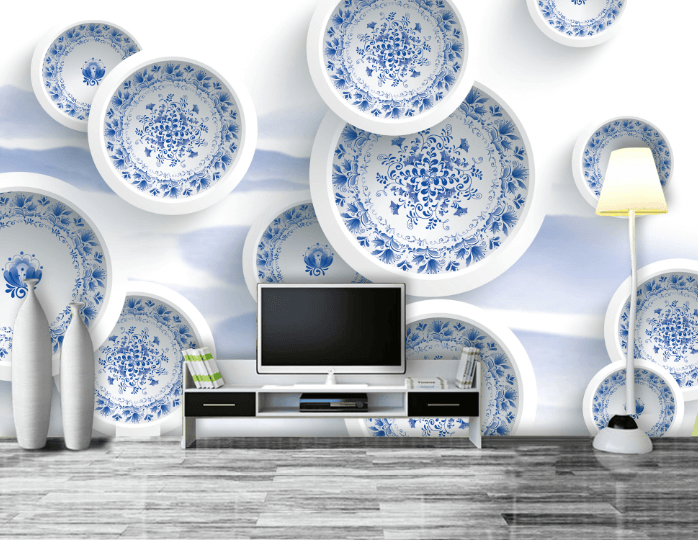Porcelain Dishes Wallpaper AJ Wallpaper 2