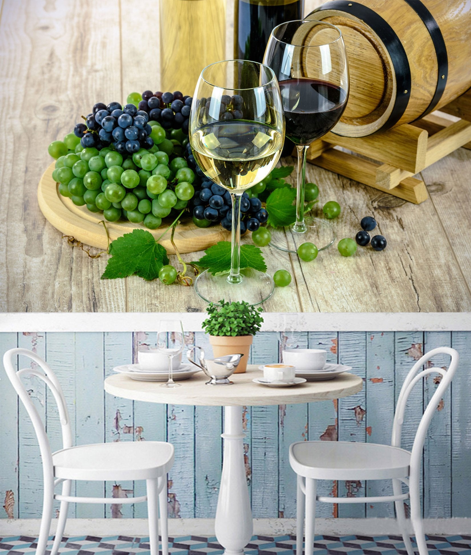 3D Wooden Dishes Fruit 28 Wall Murals Wallpaper AJ Wallpaper 2