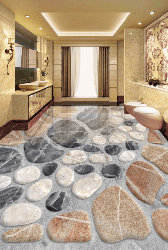 3D Black And White 146 Floor Mural Wallpaper AJ Wallpaper 2
