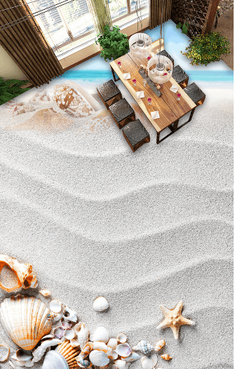 3D White Sand 002 Floor Mural Wallpaper AJ Wallpaper 2
