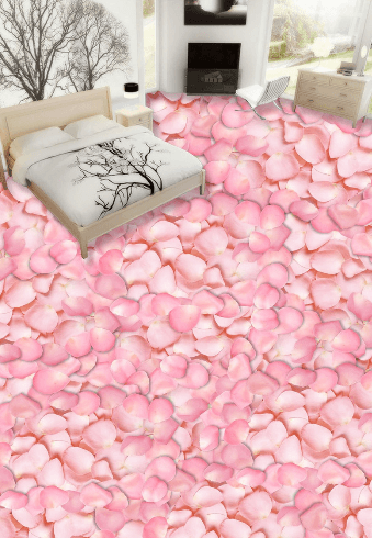 3D Red Petals 382 Floor Mural Wallpaper AJ Wallpaper 2