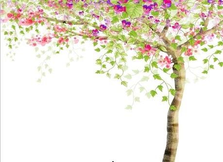 Blooming Tree 1 Wallpaper AJ Wallpaper
