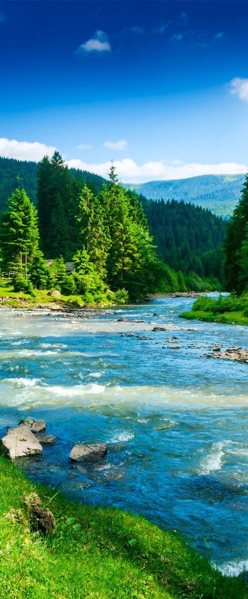 3D orest the blue sea door mural Wallpaper AJ Wallpaper