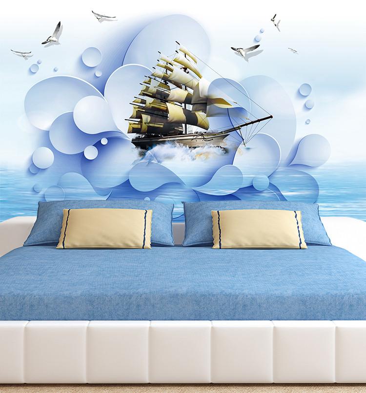 3D Sailing Boat Sea 232 Wallpaper AJ Wallpaper