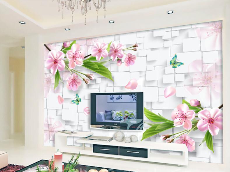 3D Simple Stereoscopic Butterfly Wallpaper AJ Wallpaper 1