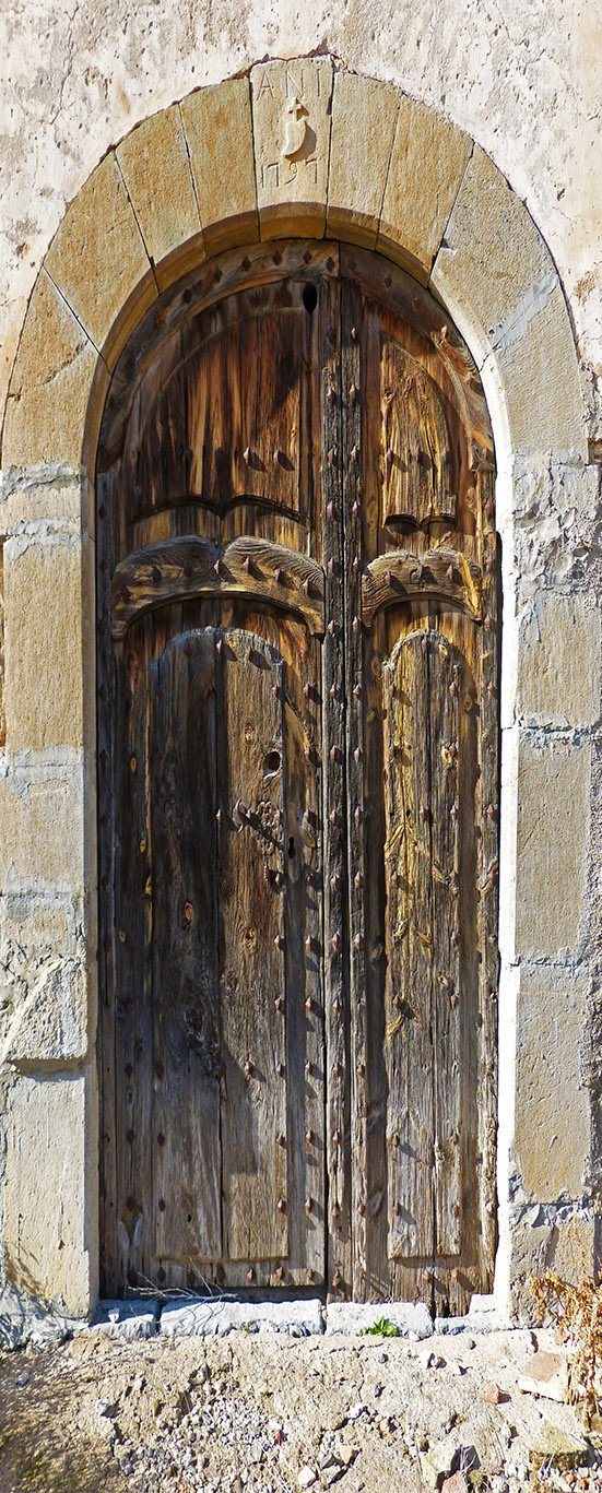 3D thumbtack wood block door mural Wallpaper AJ Wallpaper