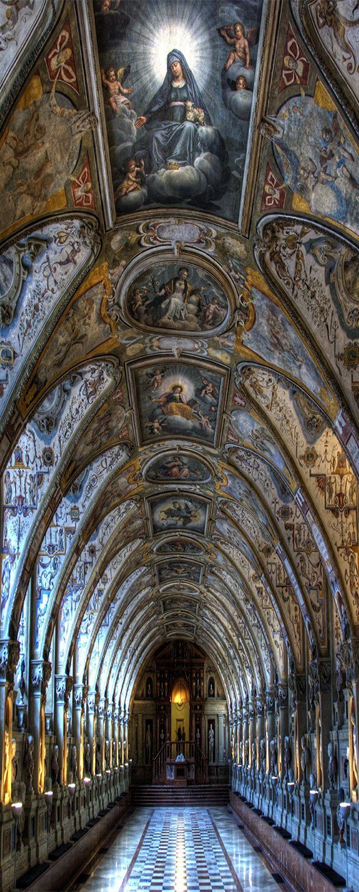 3D classical painting dome corridor door mural Wallpaper AJ Wallpaper