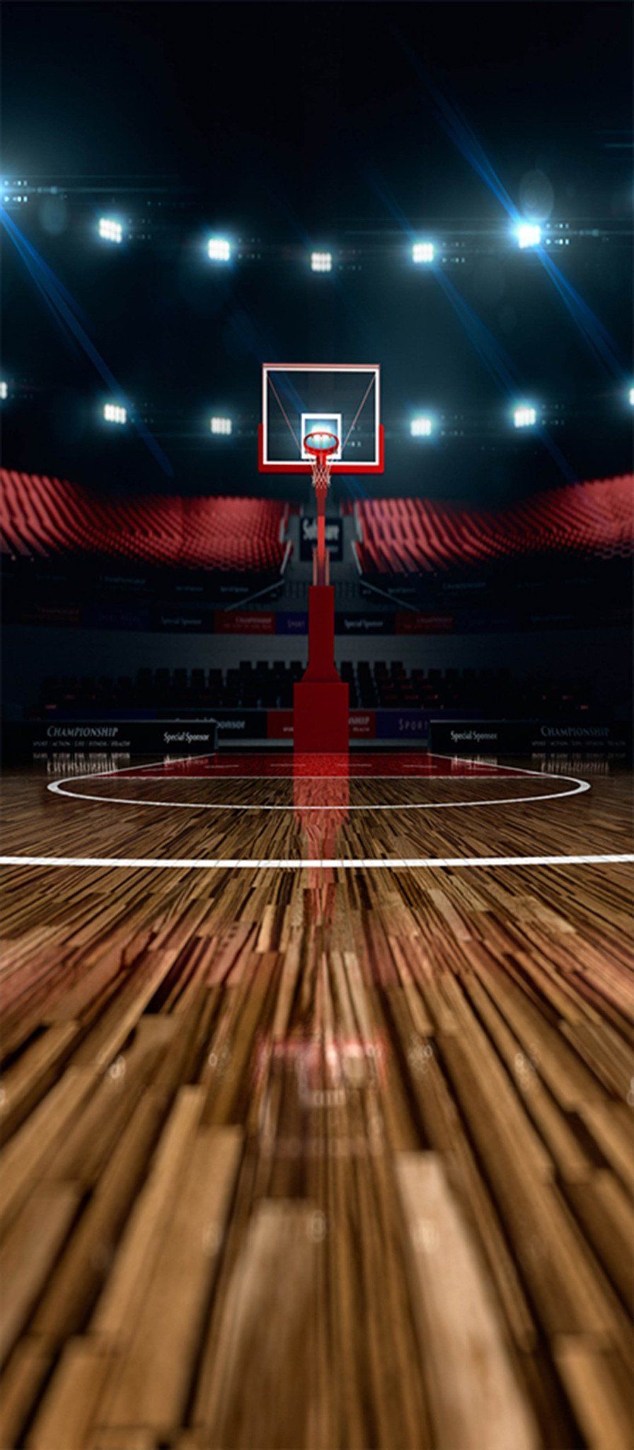 3D Basketball Hall 60 Door Mural Wallpaper AJ Wallpaper