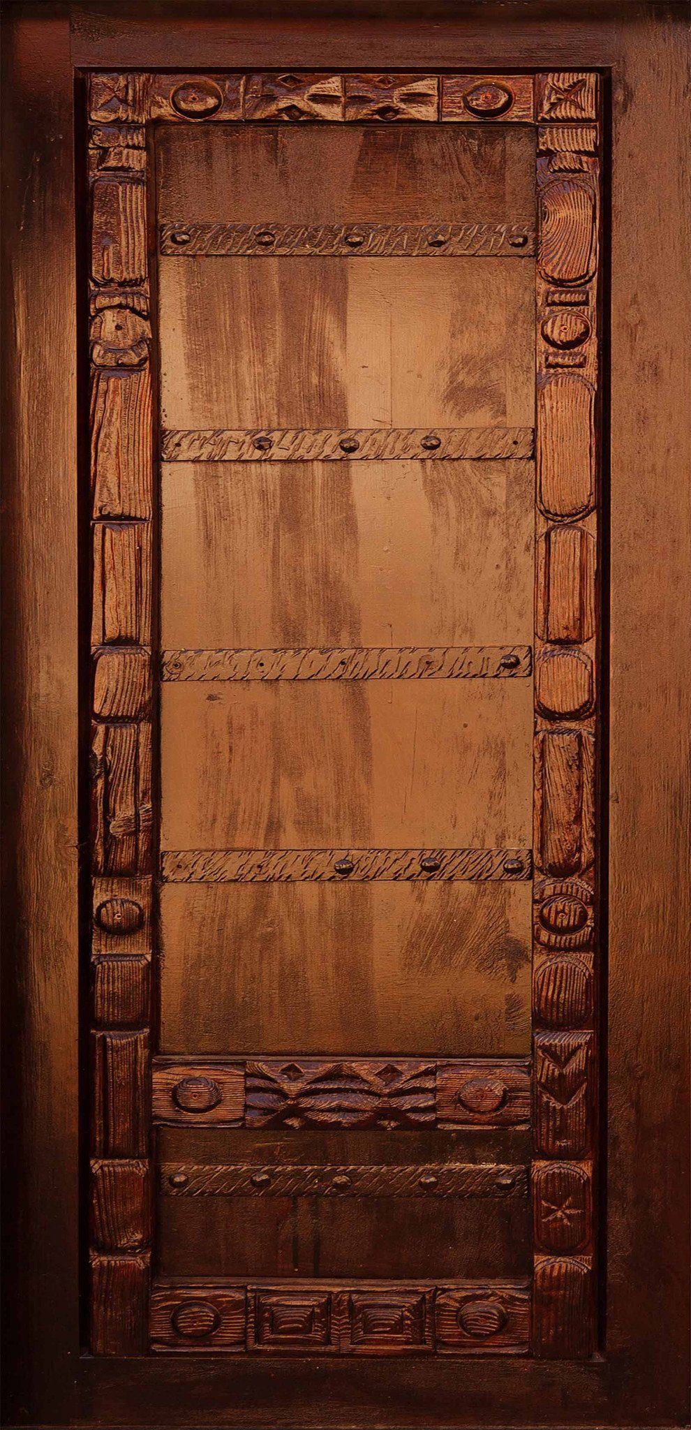 3D Thinck Wood Gate Carvings 24 Door Mural Wallpaper AJ Wallpaper