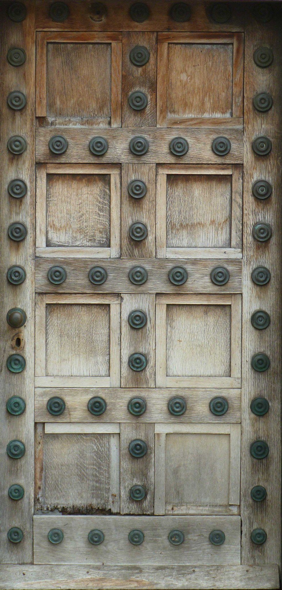 3D Wood Gate Nails 08 Door Mural Wallpaper AJ Wallpaper