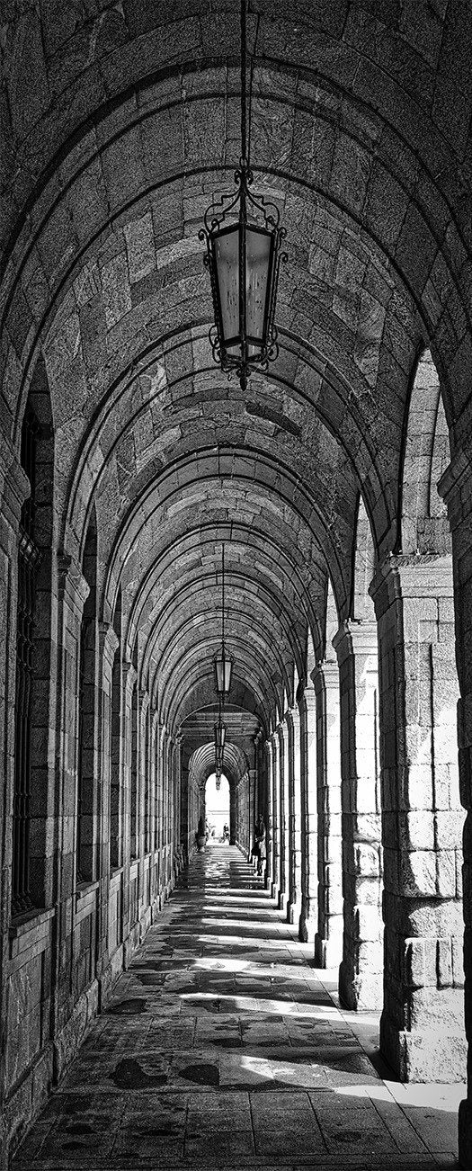 3D corridor stone dome door mural Wallpaper AJ Wallpaper