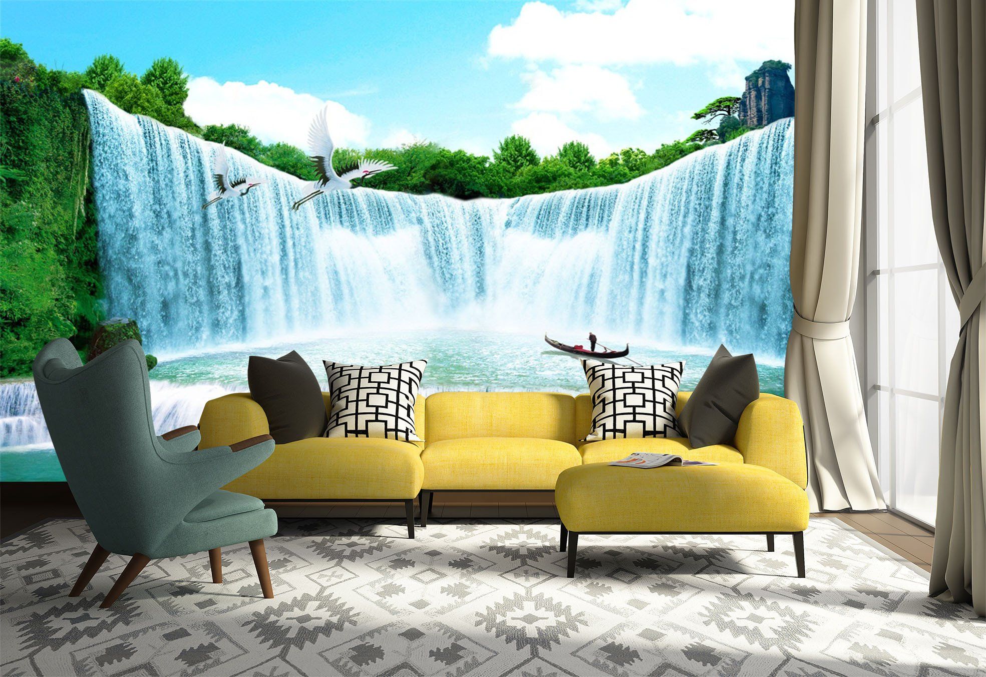 3D WaterFall 67 Wallpaper AJ Wallpaper