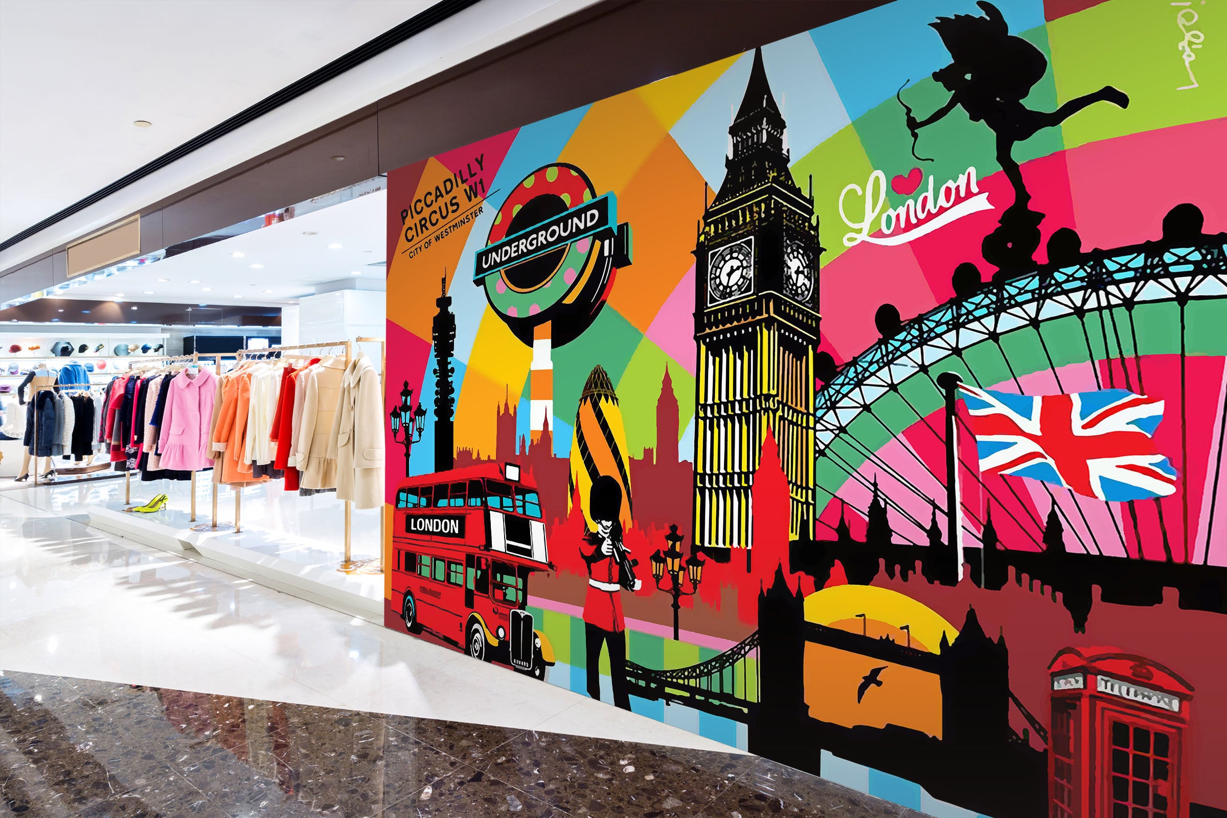 3D Painted Tower 118 Wall Murals