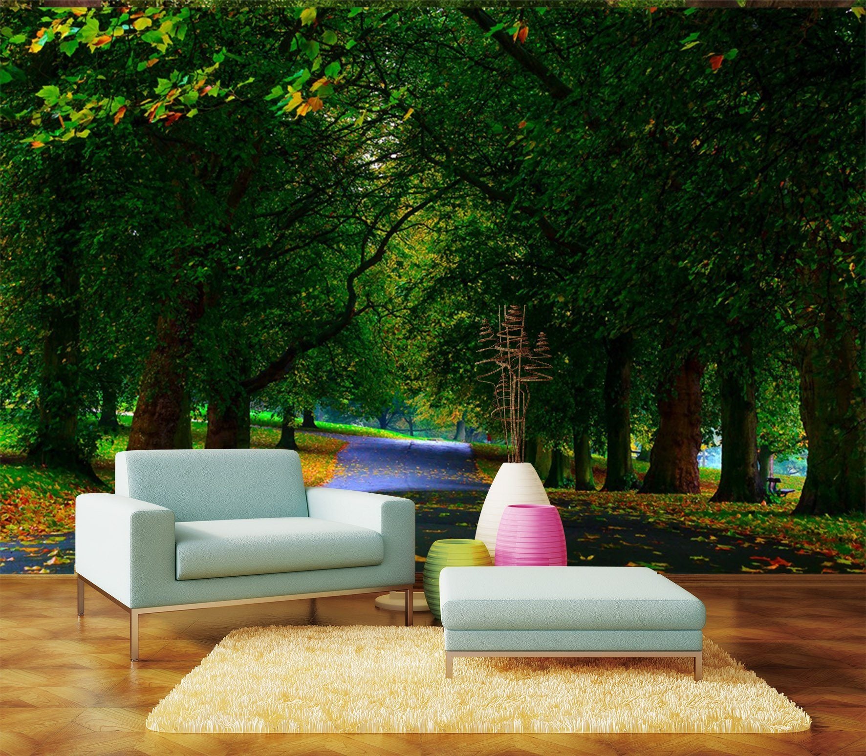3D Green Forest 821 Wallpaper AJ Wallpaper