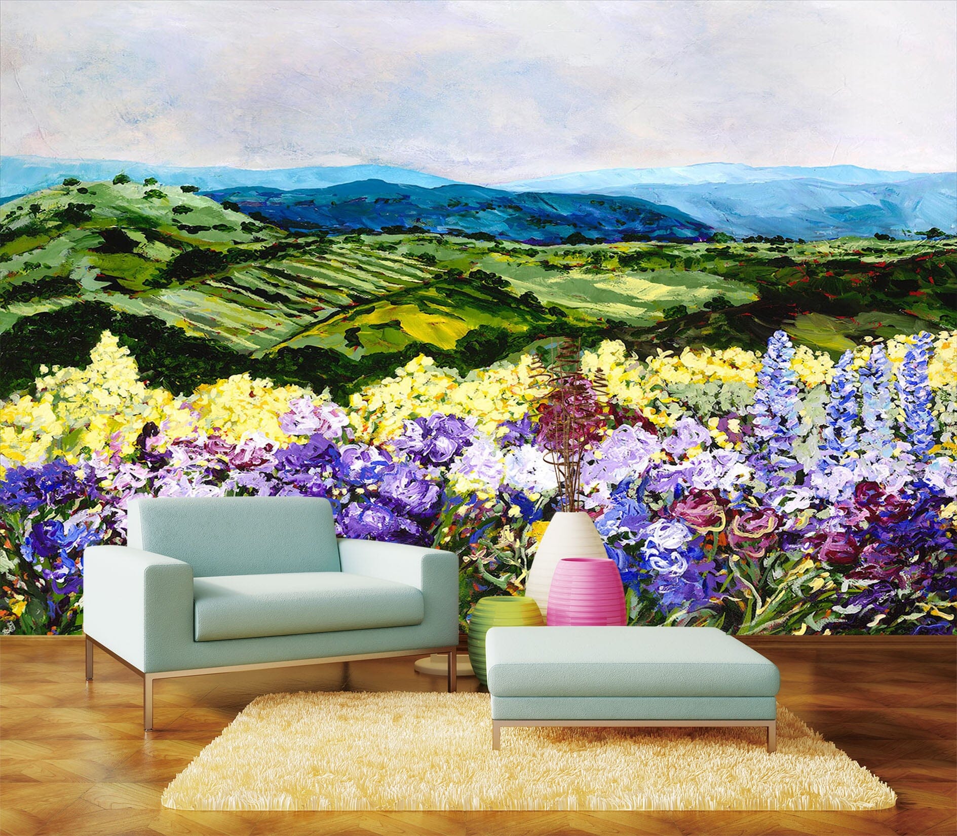 3D Pollinators Ravine 104 Allan P. Friedlander Wall Mural Wall Murals Wallpaper AJ Wallpaper 2