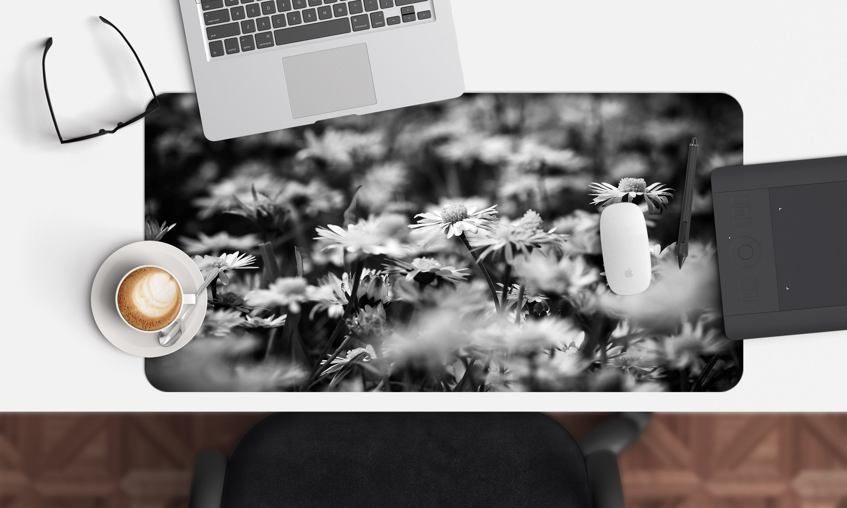 3D Small Chrysanthemum 141 Desk Mat Mat AJ Creativity Home