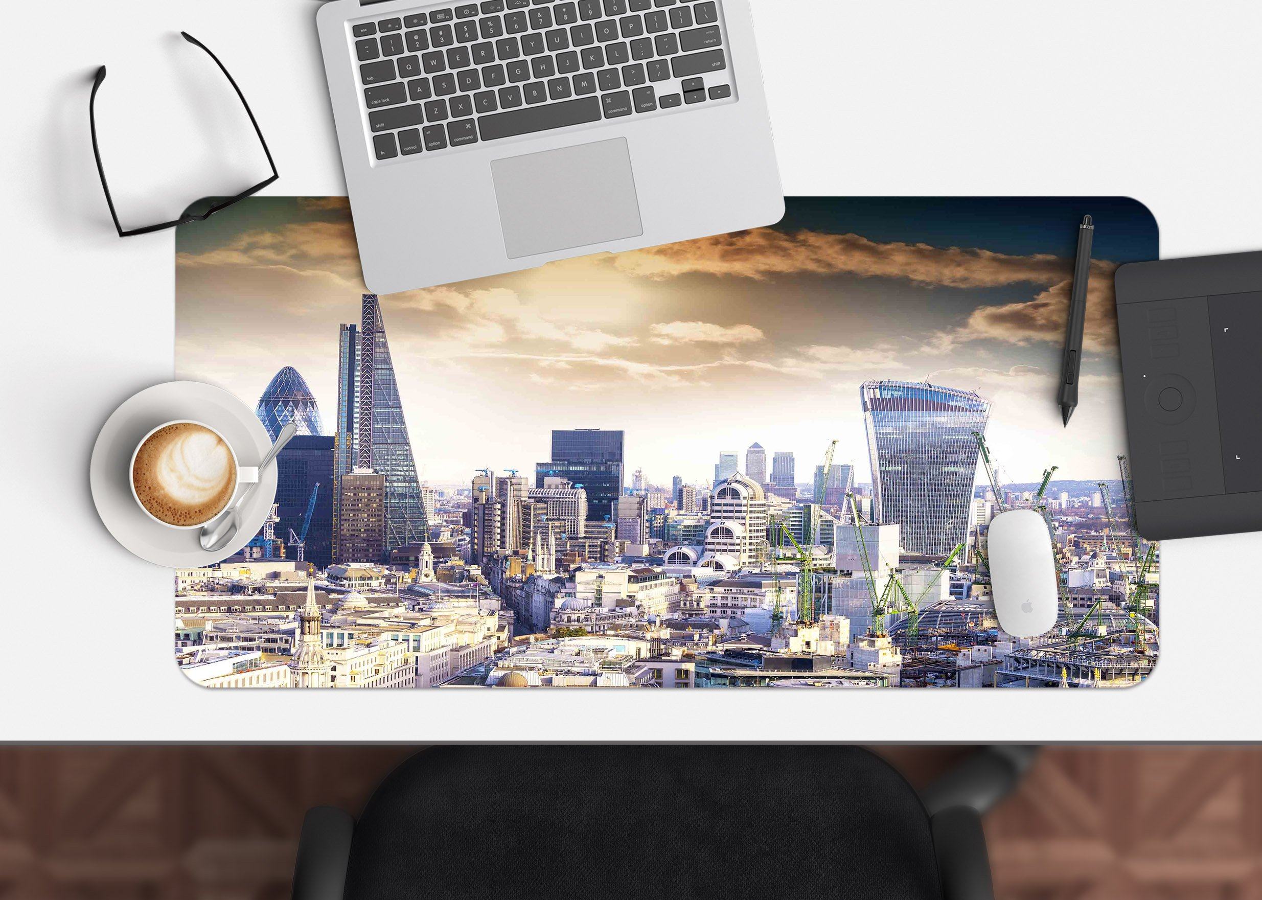 3D Building Sky 156 Desk Mat Mat AJ Creativity Home