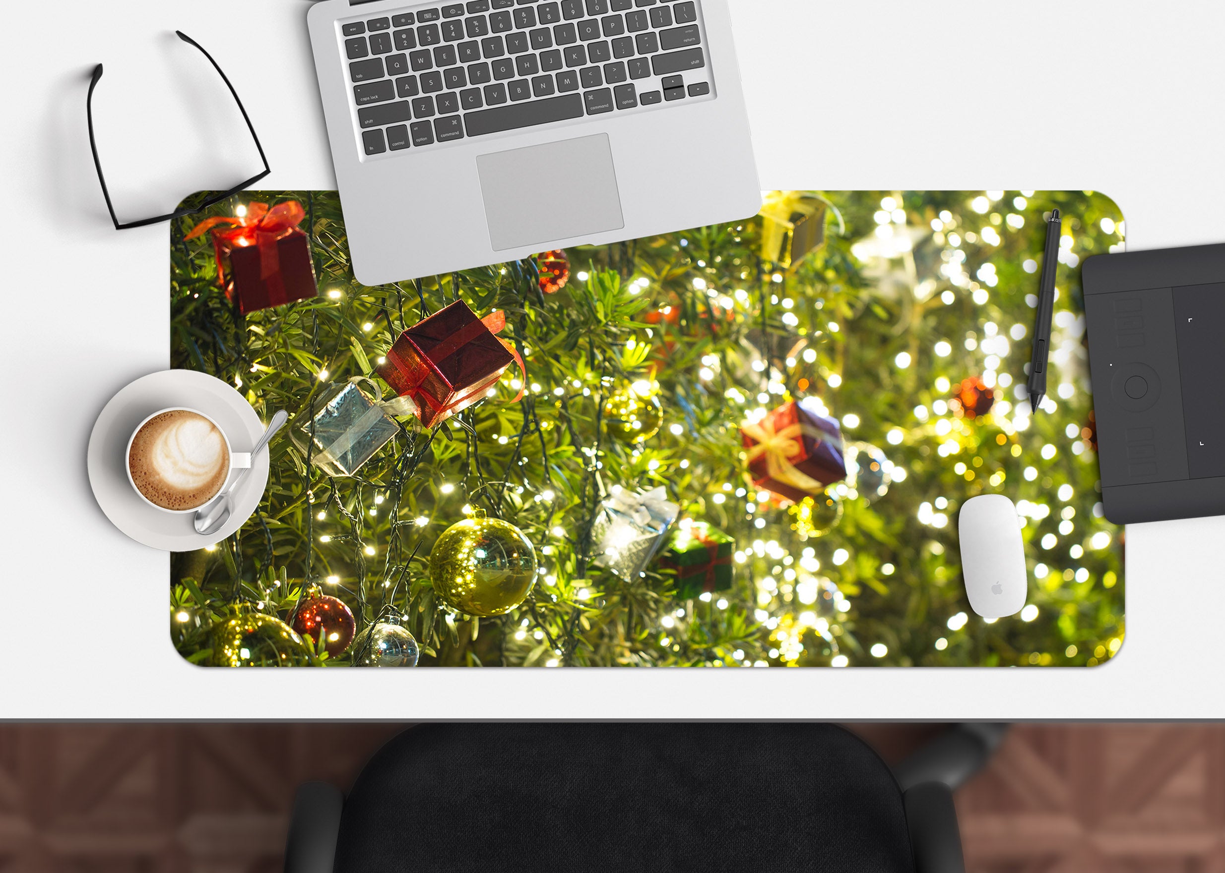 3D Gift Ball Pendant 51215 Christmas Desk Mat Xmas