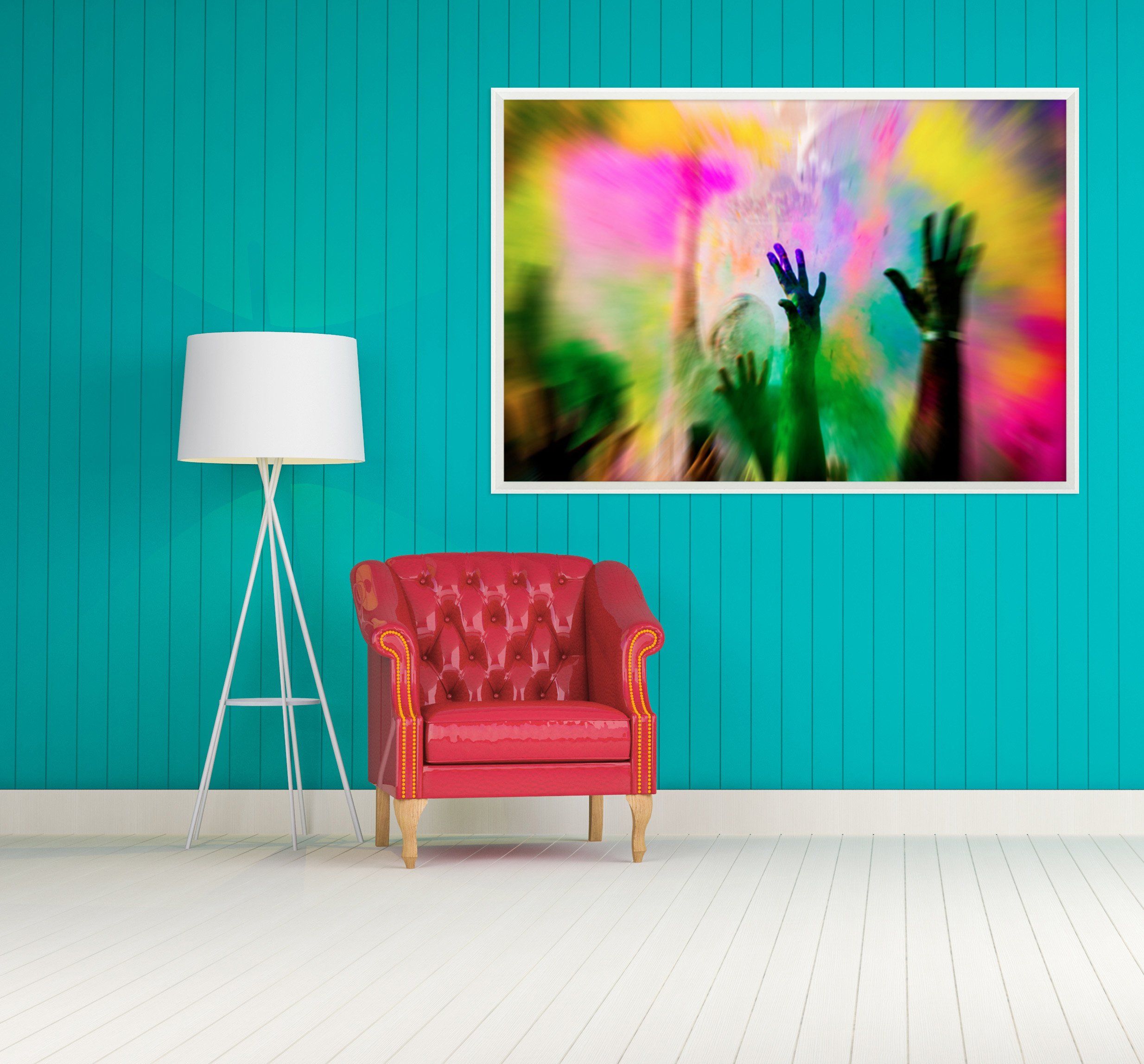 3D Color Arm 026 Fake Framed Print Painting Wallpaper AJ Creativity Home