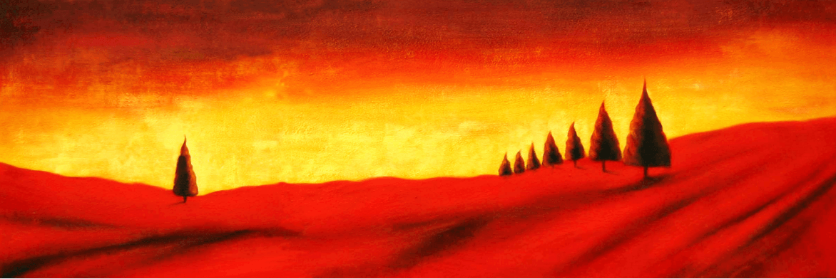 Bright Trees Painting Wallpaper AJ Wallpaper