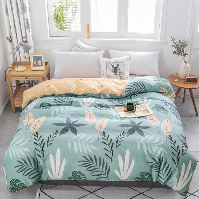 3D Leaves 3168 Bed Pillowcases Quilt