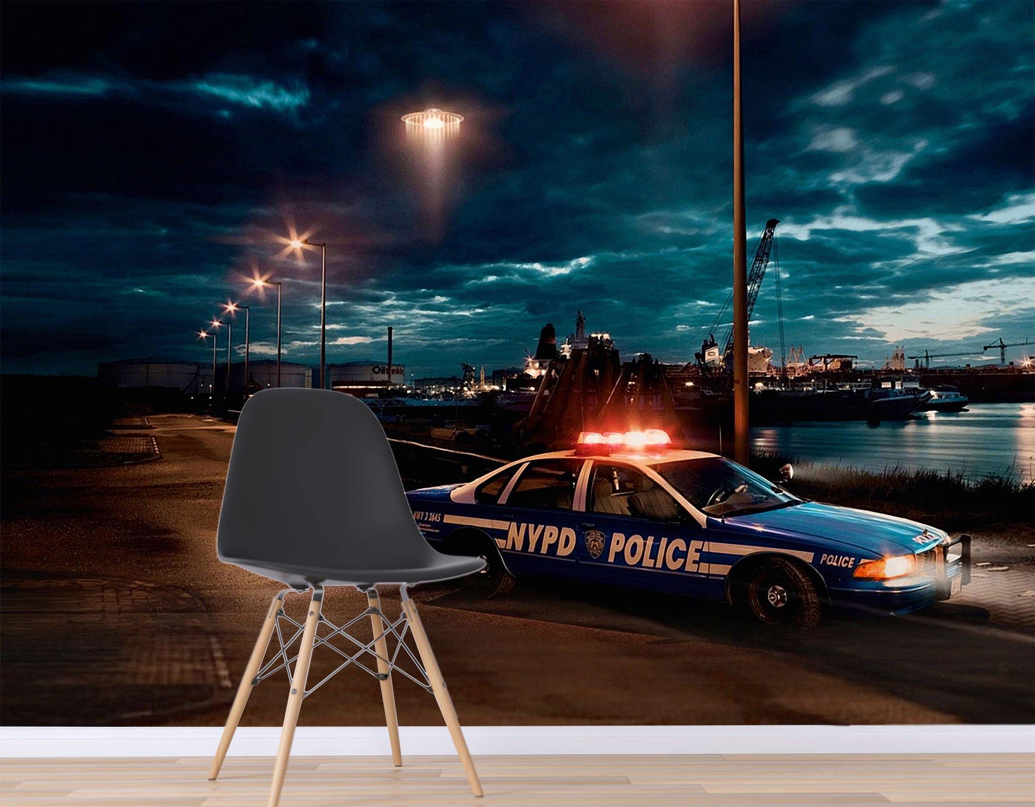 3D Car Night 034 Wall Murals Wallpaper AJ Wallpaper 2