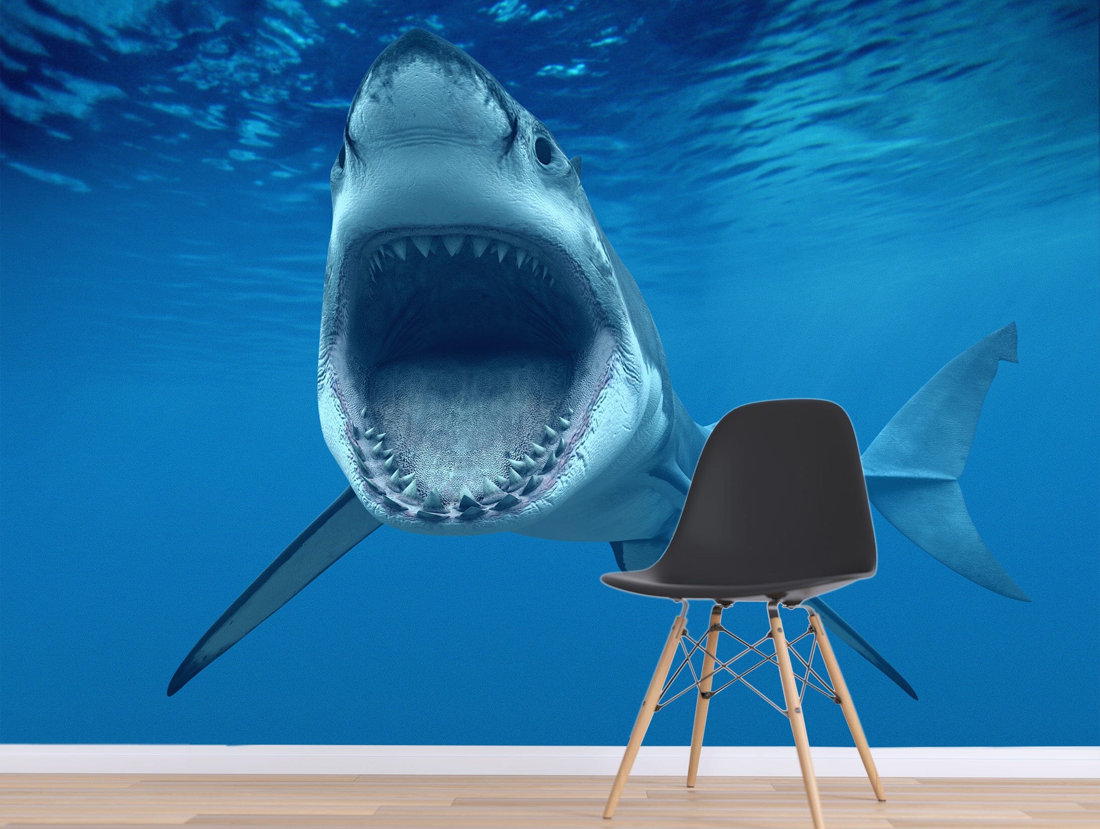 3D Big Mouth Shark 384 Wall Murals Wallpaper AJ Wallpaper 2