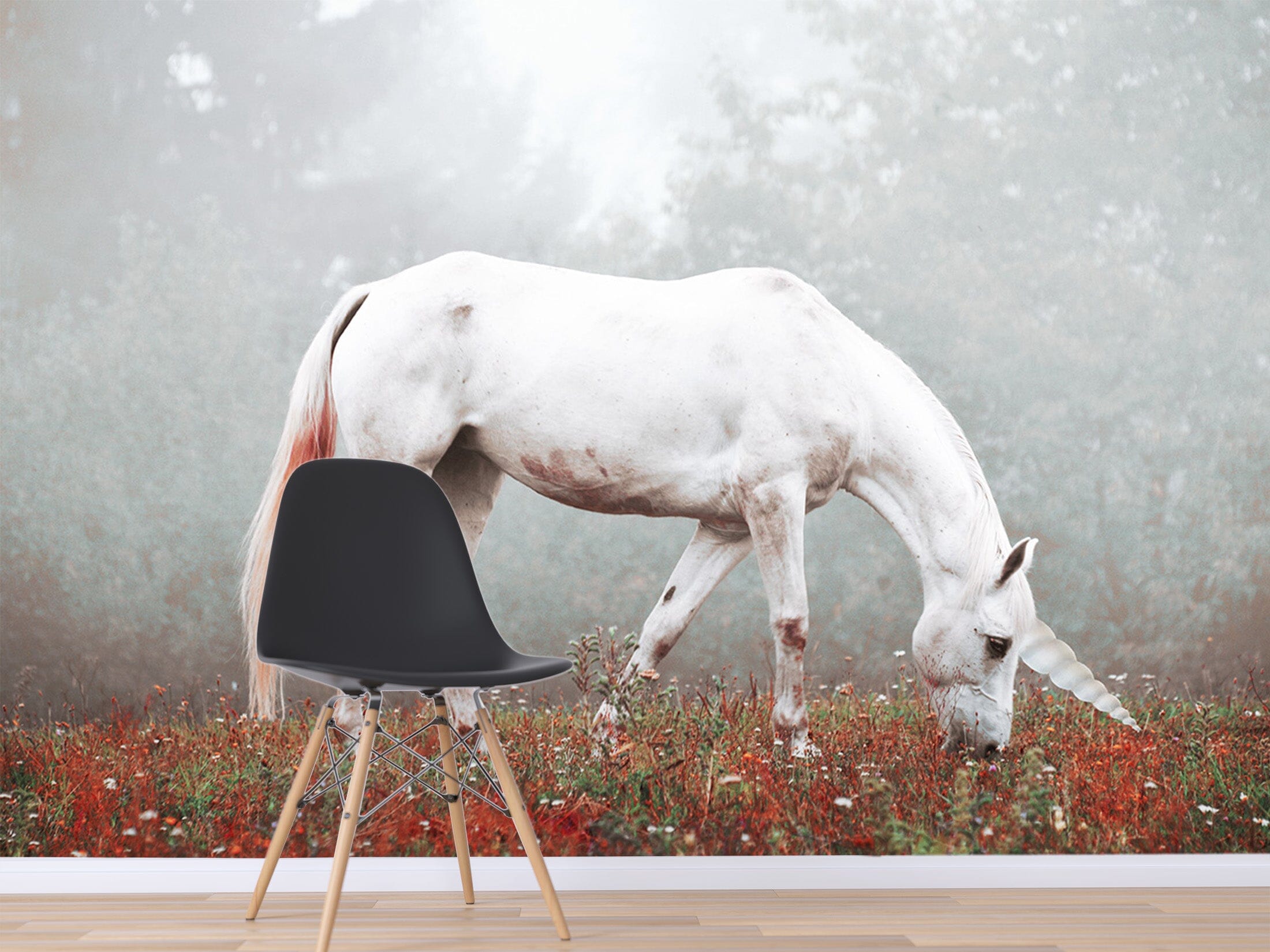 3D Unicorn Meadow 1598 Wall Murals Wallpaper AJ Wallpaper 2