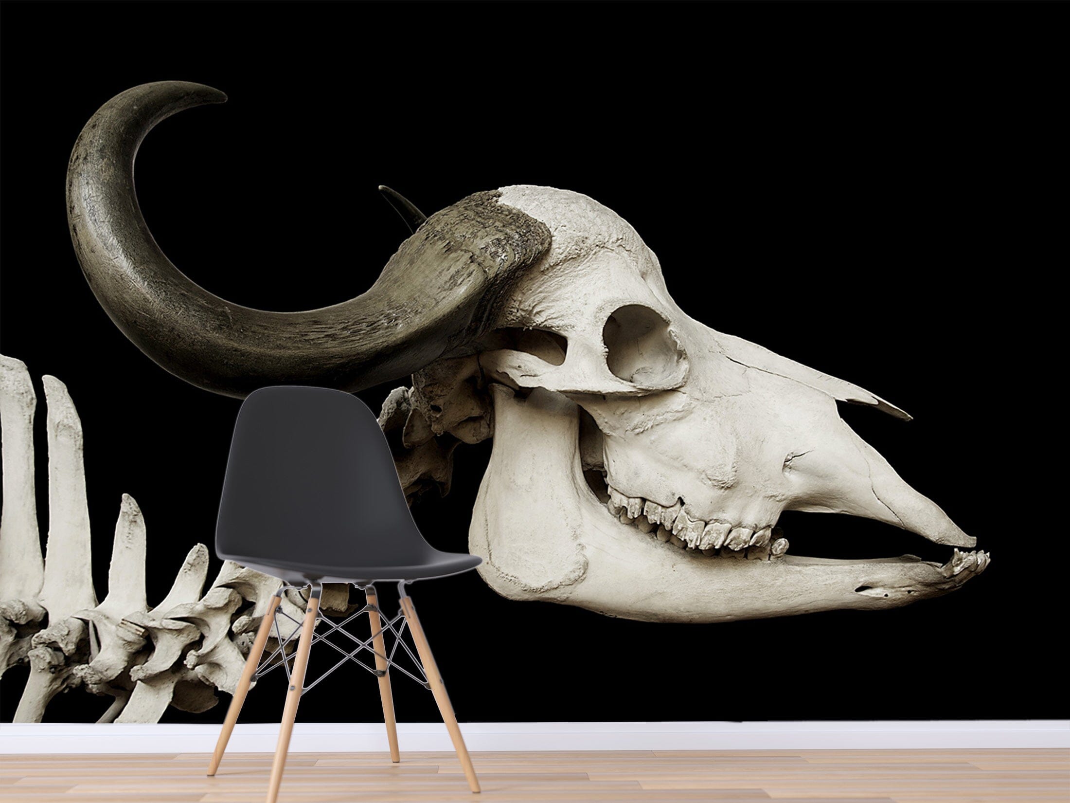3D Skull Cow 147 Wall Murals Wallpaper AJ Wallpaper 2