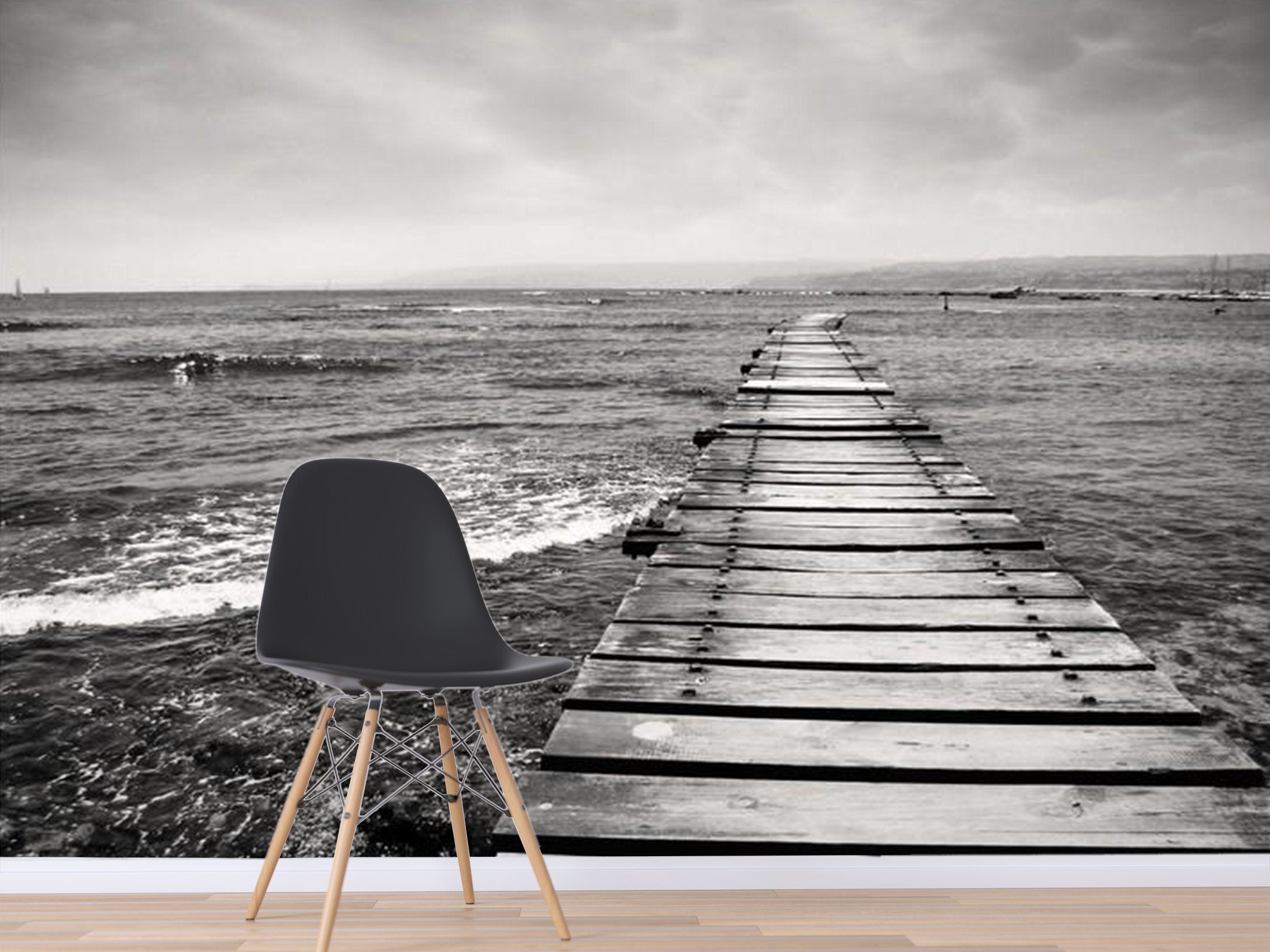 Sea Wooden Bridge 4 Wallpaper AJ Wallpaper