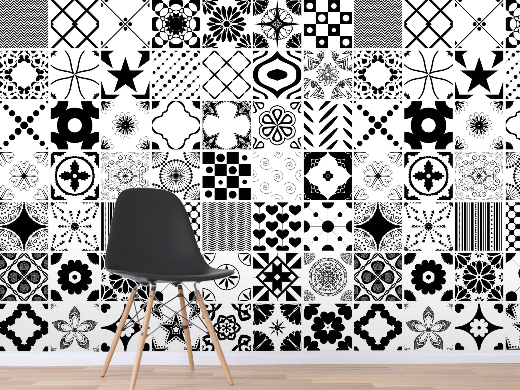 3D Black Line Palace Pattern 512 Wallpaper AJ Wallpaper