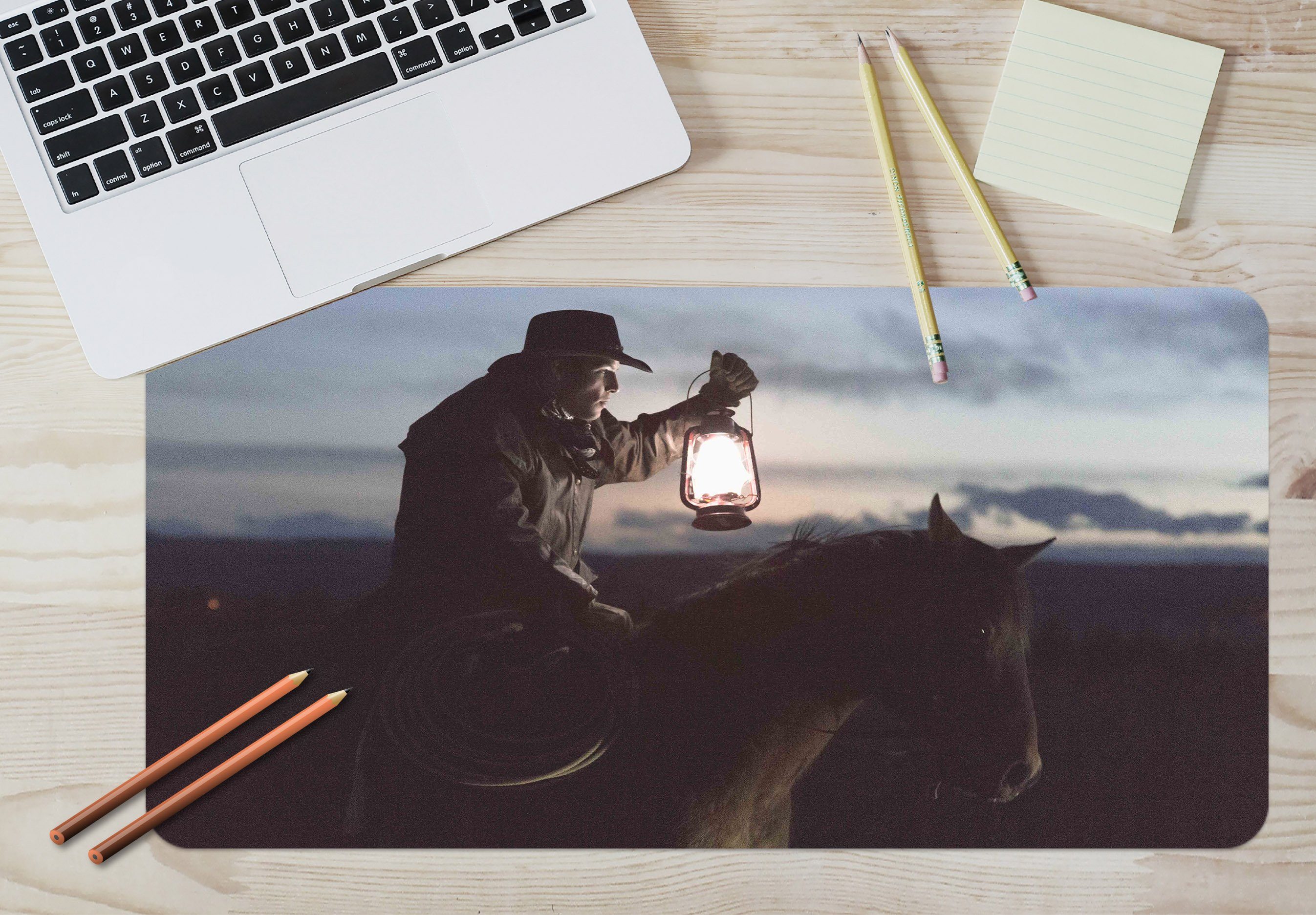 3D Oil Lamp Horse 158 Desk Mat Mat AJ Creativity Home