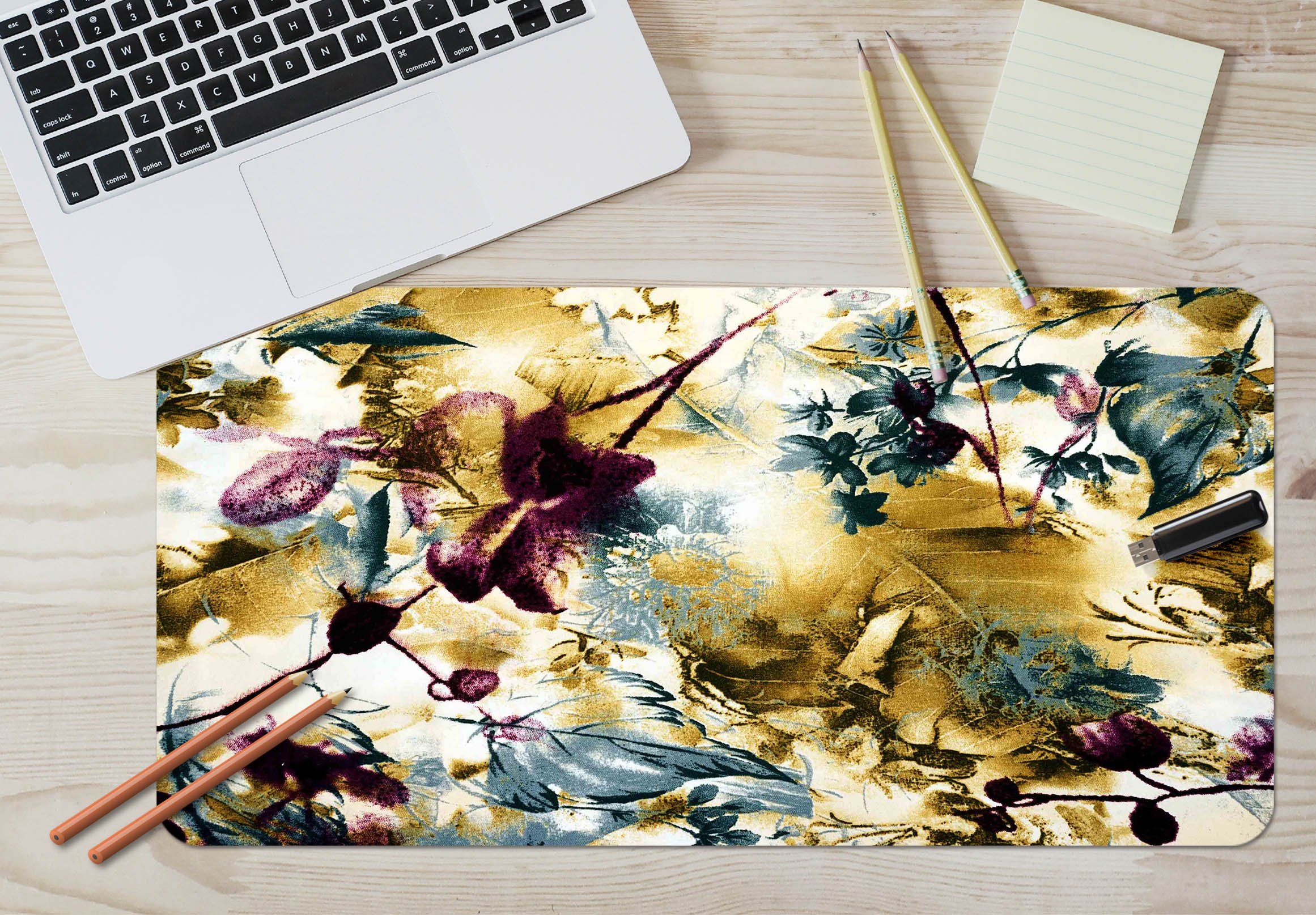 3D Painting Leaves 134 Desk Mat Mat AJ Creativity Home