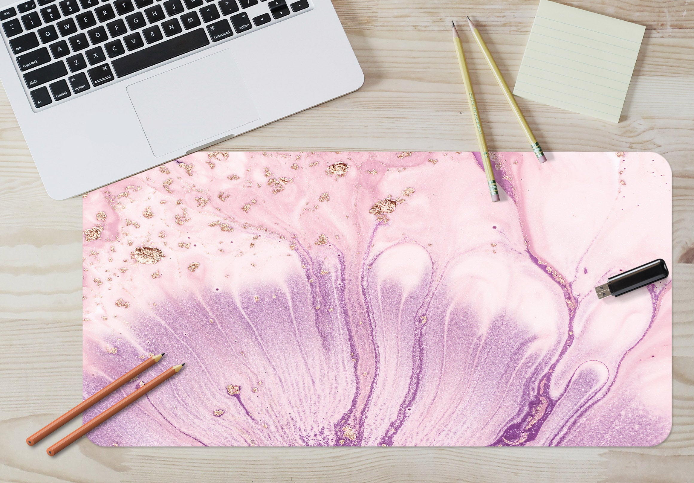 3D Purple Pattern 18054 Desk Mat