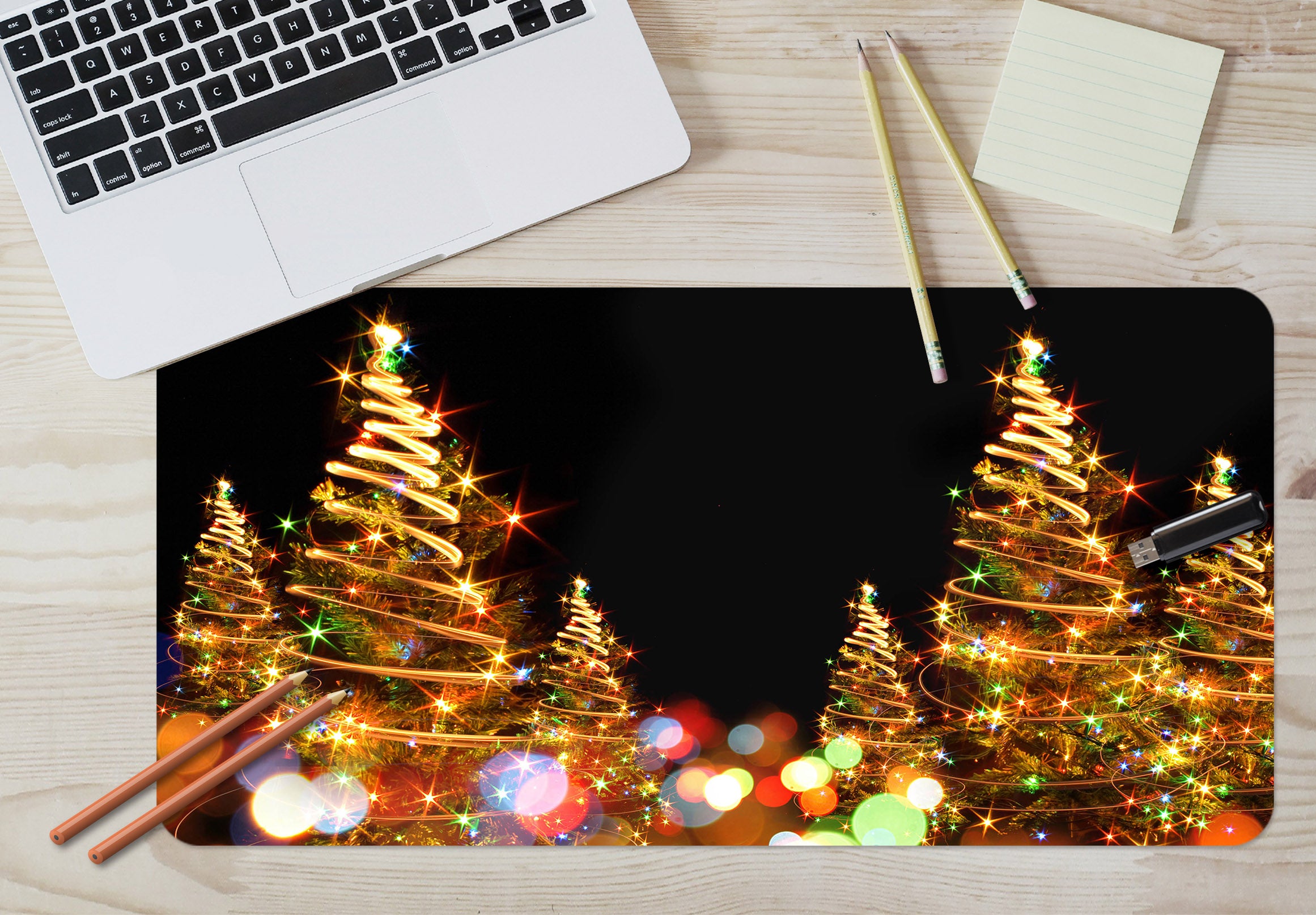 3D Tree Light 51165 Christmas Desk Mat Xmas