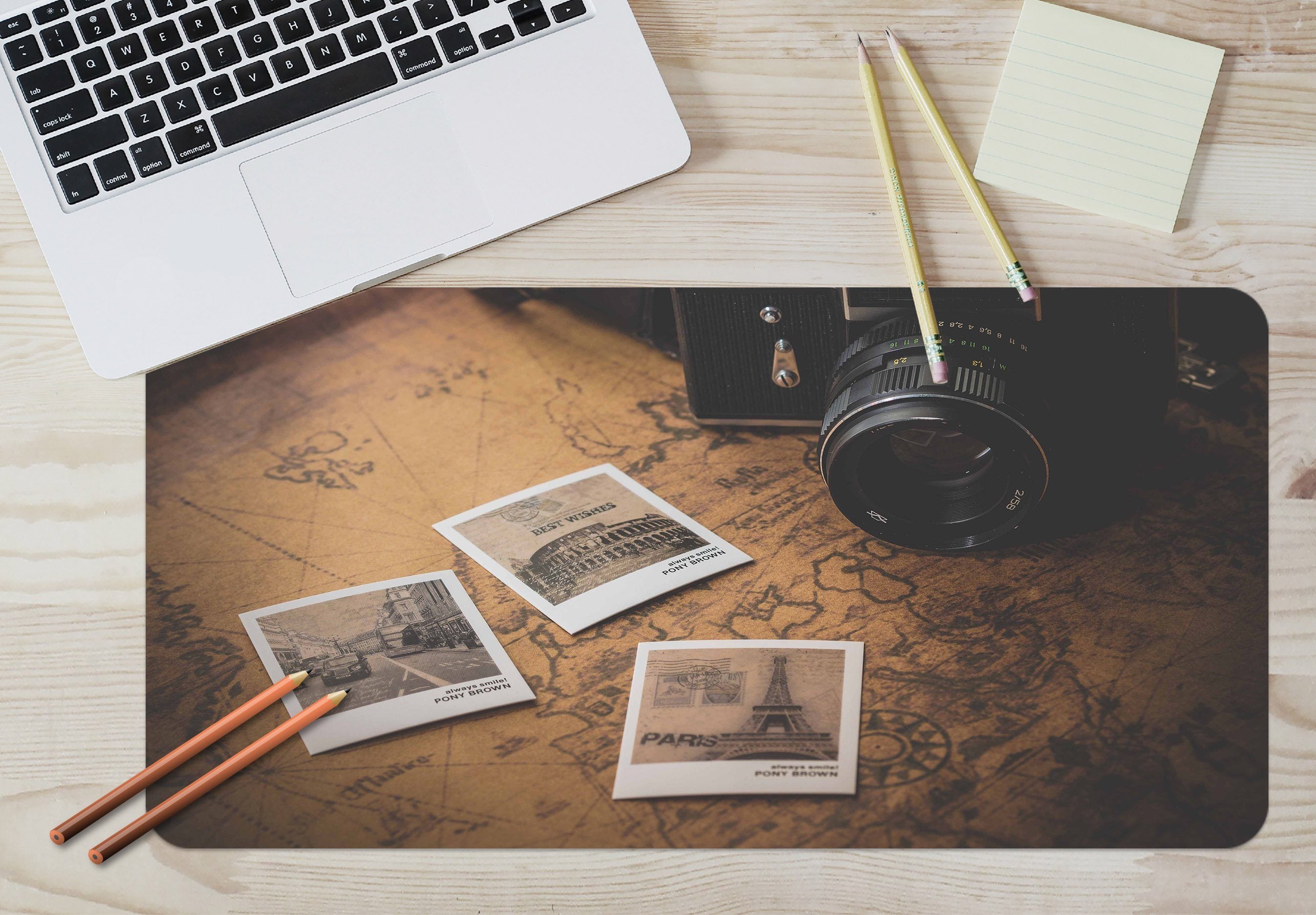 3D Camera Photo 176 Desk Mat Mat AJ Creativity Home