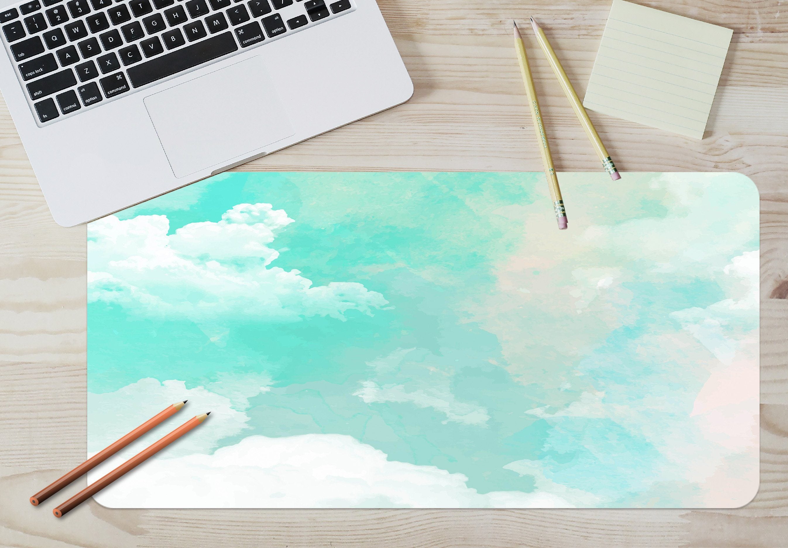 3D Beautiful Cloud 200 Desk Mat Mat AJ Creativity Home